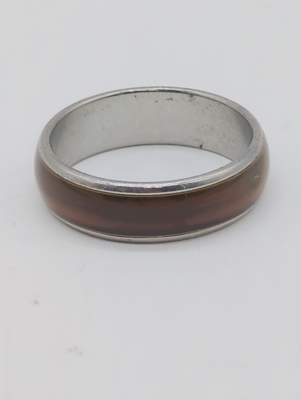 Stainless Steel Mood Band Ring Sz 7.5